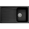 PLADOS Lavello in composito da cucina incasso TELMA by Plados linea Pacific una vasca 79x50 - Nero Matt