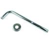 Soytich Braccio Alimentazione Metallo Cromato per Doccia Soffione (Staffa Parete) - 30cm