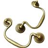 SENRISE 2 maniglie per cassetti in bronzo anticato, 9 cm, per mobili, stile vintage, per armadi, credenze, cassettiere, porte (lunghezza 11 cm)