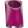 GEDY Twist porta spazzolini da bagno rubino, Misure e peso: 12X8,5X8,5 CM & 0,465 KG, Porta spazzolino in resina resistente di alta qualità, Design Babled&Co, Fatto a mano, 2 anni di garanzia