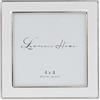 Lawrence Frames Cornice portafoto in metallo argentato 4x4 e smalto bianco