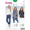 burdastyle Burda 6849 - Cartamodello per Camicetta Donna 32-42
