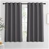 RYB HOME Tende oscuranti grigie per soggiorno, oscuramento della stanza, trattamento privcay, per camera da letto, armadio, cantina, 117 x 137 cm, set di 2 pannelli