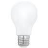 Eglo E27 LED, lampadina opalina, 12 Watt (equivalente a 100 Watt), 1521 lumen, luce bianco caldo, 2700k, lampadina A60, Ø 6 cm