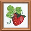 RIOLIS - Fragola da Giardino 1165, Punto croce 10x10cm, Punto croce kit da ricamare, Disegni da ricamare, Embroidery kit, Kit ricamo punto croce