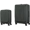 WENGER Skyon Set Valigie da 2 pezzi, Bagaglio a mano + Valigia L, Valigia Rigida, Trolley, Tasca per Laptop e Tablet, Serratura, Antracite