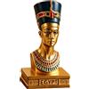 Ornamento Faraone con Basamento Quadrato Incisione EGYPT per Scrivania, Stanza