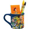 Sambro Disney Toy Story 4 tazza piena di cancelleria, tazza di ceramica, con Woody, Buzz e Jess, 1