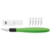 WEDO 7852199 Taglierini Comfortline, incluse 5 Lame di ricambio, verde