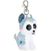 TY - Anello porta chiavi di Peluche - Beanie Boos Clips - Cane Unicorno - Helena- Multicolore TieDye - Occhioni e corno argentato glitter - Il peluche con gli occhi grandi scintillanti - 12 Cm - 35235