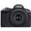 CANON EOS R50 black + RF-S 18-45mm f/4.5-6.3 IS STM - GARANZIA UFFICIALE CANON ITALIA