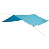QJBSAVVA Tarp - Telone per tenda da 400 x 294 cm, in tessuto Oxford 210D con rivestimento in poliuretano, multifunzionale come tenda parasole o telo da pavimento per trekking, con borsa per il
