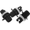 Tofficu 3 Pezzi Adattatore per Pompa Aria per Gonfiabili e Kayak in PVC Nero Installazione Rapida e Struttura Stabile per Avventure Outdoor e Pesca