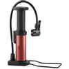 RiToEasysports Pompa per Bici, Pressa a Pedale Pompa da Pavimento Stabile per Gonfiaggio di Pneumatici a Doppia Valvola in Lega di Alluminio per Palline per Pneumatici da Bici (BLACK)