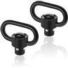 OTraki Supporto QD 1.25 Pollici per Picatinny 20mm Sgancio Rapido con Vite per Legno Anello Portafucile Girevole 360 Gradi Fucile Soft Air Carabina ad Aria Airsoft 2 Pezzi