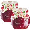 Menz&Gasser, Confettura Extra di Fragole Edel Plus, Ideale come Colazione o Spuntino, con Frutta di Alta Qualità in pezzi, 2 Vasi x 620 g