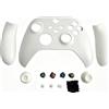 Hzxkqmil Kit di Guscio di Ricambio per Xbox Series X/S Controller, Copertina Anteriore Impugnature Laterali D-pad Pulsanti ABXY Pulsante View/Menu/Share e Levette per Xbox Series X/S (Bianco)