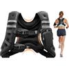 VEVOR Gilet Zavorrato con Pesi, Giubbotto Zavorrato 11,46 kg con Strisce Riflettenti Fibbia Regolabile Tasche Portaoggetti Allenamento di Forza Corsa Jogging Fitness, Riempimento Sabbia di Ferro