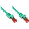 Good Connections Cavo patch RNS® con protezione del naso a scatto, Cat. 6, S/FTP, PiMF, PVC, 250MHz, verde, 30m, Buone connessioni (8060-300G)