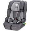 Kinderkraft SAFETY FIX 2 i-Size - seggiolino auto 76-150 cm - standard R129 - ISOFIX - TOP TETHER - H-GUARD - SPS - poggiatesta a 12 posizioni - grigio