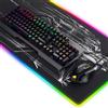 Titanwolf Tastiera meccanica, mouse e tappetino per mouse da gioco Titanwolf Set di tastiera, mouse e tappetino per mouse, Anti-Ghosting, LED 19 modalità, Macro, 10800dpi, tappetino da tavolo XXL