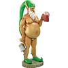 Design Toscano Garden GNOME Statue - Oktoberfest Otto Completamente Krausened Elf GNOME - Gnomi Spregiudicatezza - Ubriaco GNOME
