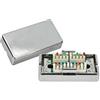 Mach Power Box di Giunzione in Plastica per Cavi STP CAT6, Colore Silver (NW-MBJS6-SL)