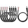 QUARKZMAN 5 Pezzi Cavi Di Alimentazione DC Pigtail, Connettore Maschio Barrel Plug 5.5mm x 2.5mm A Filo Scoperto 50cm Per Telecamere CCTV, DVR, Strisce LED