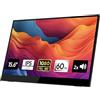 Logicom - Monitor Portatile Touchscreen, Schermo Portatile 15.6 1920×1080 FHD IPS per Laptop con Cavalletto, Secondo Schermo Ultrasottile per Laptop/Mac/PS4/5/Xbox - USB C e HDM - Nomad Touch