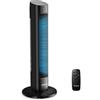 YASHE Ventilatore a Torre 80 cm con Telecomando, Ventilatore Silenzioso 28 dB, 3 Velocità e 2 Modalità, Oscillazione 85°, Timer 15 Ore, per Camera da Letto, Ufficio e Casa
