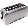 LITTLE BALANCE 8697 Dual Inox Griglia pane tostato, 2 fessure lunghe per 4 fette di pane, cassetto raccogli briciole, 1450 W, tutto in acciaio inox