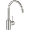 GROHE Rubinetto Miscelatore Monocomando per Lavello, Grigio (Super Steel) 32843DC2