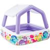 Intex 57470NP - Piscina Gonfiabile Acquario con Tettoia Removibile, Vinile, Multicolore, 157x157x122 cm