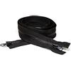 CRLLDPM 1 Pezzi Cerniera Lampo Nera lunga 70 cm, Cerniera Lampo misura #8, Larghezza 38 mm, Chiusure Lampo a Due Vie Divisibile, Separare Cerniere, Lampo Metallo, Per Jacket Cucire Cappotti Giacca (Nero)