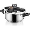 Tescoma 702764 Pentola a Pressione, Acciaio Inossidabile, 22 cm, linea Ultima