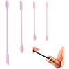 Wopanxye 4 mini spatole per trucco, spatole piccole in silicone per cosmetici, riutilizzabili, lunghe e sottili, per ottenere l'ultima goccia di lozione, agitatore per crema in bottiglia per cucina,
