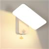 DELIPOP Applique da Parete LED Esterno 16W, 350° Moderno Lampade da Esterno con Sensore di Movimento, IP65 Luce da Parete in Alluminio per Ingresso Terrazza, Bronzo, Bianco Caldo 3000K, Bianca