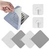VEGCOO 4 Pezzi Copri Scarico Doccia, 20×20 cm Tappo Doccia Antiodore Tappo per Vasca in Silicone, Filtri Per Scarico Per Cucina, Bagno, Lavanderia, con Gancio