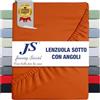 Jenny Sesal Lenzuolo con Angoli Singolo Cotone Verde Arancione | Durevole