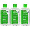 CeraVe Acqua Micellare, con 3 ceramidi essenziali: idrata, strucca ed aiuta il ripristino della barriera cutanea Per tutti i tipi di pelle 295ml 3x296 ml