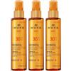 Nuxe Sun Olio Solare Viso E Corpo SPF 30 3x150 ml Soluzione