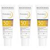 BIODERMA Photoderm M Dorée SPF50+ Crema solare antimacchia melasma dorata 3x40 ml