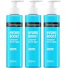 Neutrogena Hydro Boost Acqua Gel Detergente Senza Profumo 200 ml, schiumogeno struccante 3x200 ml