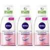 Nivea Struccante Occhi Bifase Illuminante Waterproof 125 ml, Olio struccante bifasico per gli occhi 3x125 ml