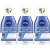 Nivea Struccante Occhi Doppia Azione 125 ml, Olio struccante bifasico per gli occhi 3x125 ml
