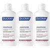 Ducray Anaphase+ Shampoo contro la caduta e assottigliamento dei capelli, Frena cronica 400ml 3x400 ml