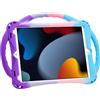 TopEsct Custodia per bambini per iPad 10.2 9a generazione (2021)/8a generazione (2020)/7a generazione (2019), TopEsct custodia antiurto con supporto compatibile con iPad 7a/8a/9a generazione 10.2 (viola e