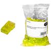 LINK Confezione 100 CONNETTORI 8 Poli Cat 5E UTP Non SCHERMATO RJ45 Giallo