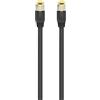 Ewent IM1188 - Cavo di Rete Cat 8.1 - Con doppia schermatura S/FTP - Compatibilità Universale - Adatto per Interi ad Alta Velocità- Lunghezza 1 m - Colore Nero