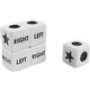 Yokawe Gioco di Dadi Centrale Sinistro Destro da 5 Pezzi, Kit di Dadi di Dimensioni Standard da 16 mm Solo con Dadi 16 mm